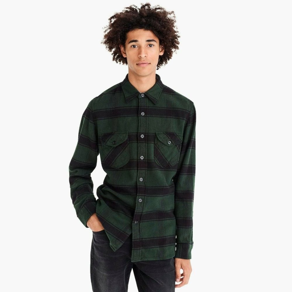 New Wallace & Barnes Heavyweight Shirt Paid - Picture 2 of 3
